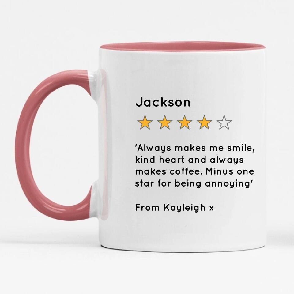 Personalised Review Mug
